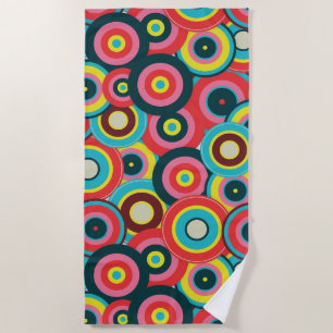Serviette De Plage Mode géométrique Vintage-Motif élégant moderne