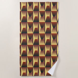 Serviette De Plage Mode motif élégant - Géométrique Moderne Élégant