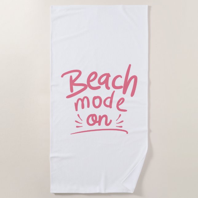 Serviette De Plage Mode Plage Activé (Devant)