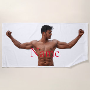 Serviette De Plage Modèle Fitness Homme Thunder_Cove