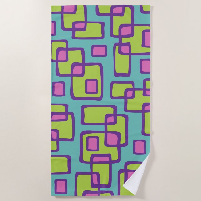 Serviette De Plage Moderne (Devant)