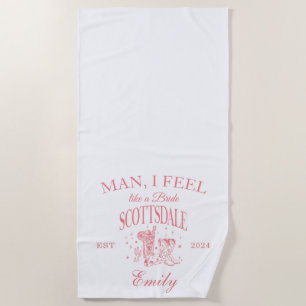 Serviette de plage moderne personnalisée pour ente