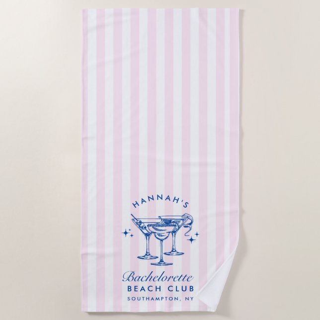 Serviette de plage moderne verte et jaune pour ent (Devant)