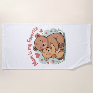 Serviette De Plage Mom Is My Favorite