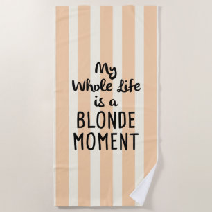 Serviette De Plage Moment blond