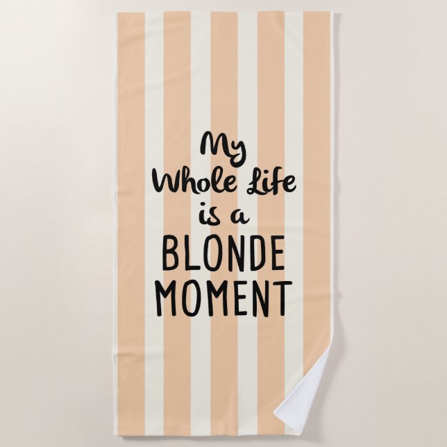 Serviette De Plage Moment blond (Devant)