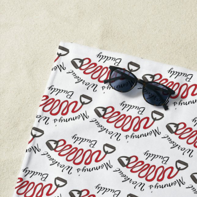 Serviette De Plage Mommy's Workout Buddy Exercise Resistance Bands (En situation)