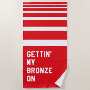 Serviette De Plage Mon Bronze Sur