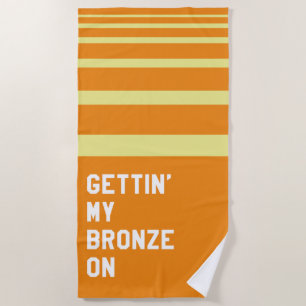 Serviette De Plage Mon Bronze Sur