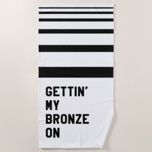 Serviette De Plage Mon Bronze Sur