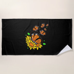 Serviette De Plage Monarque Butterflies