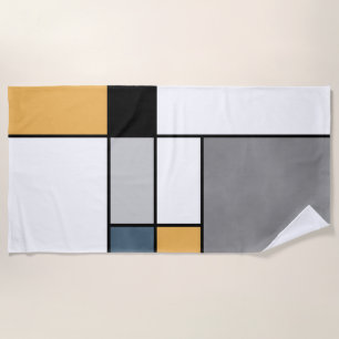 Serviette De Plage Mondrian inspiré