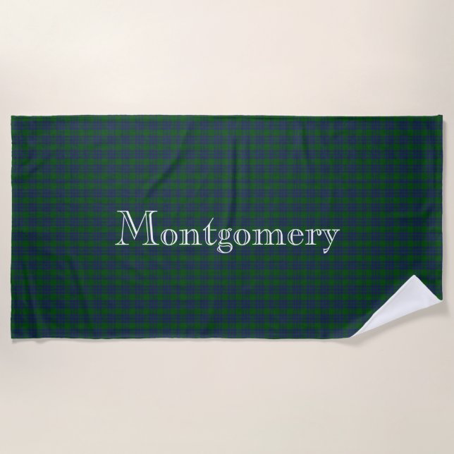 Serviette De Plage Montgomery Tartan Plaid Beach Towne (Devant)