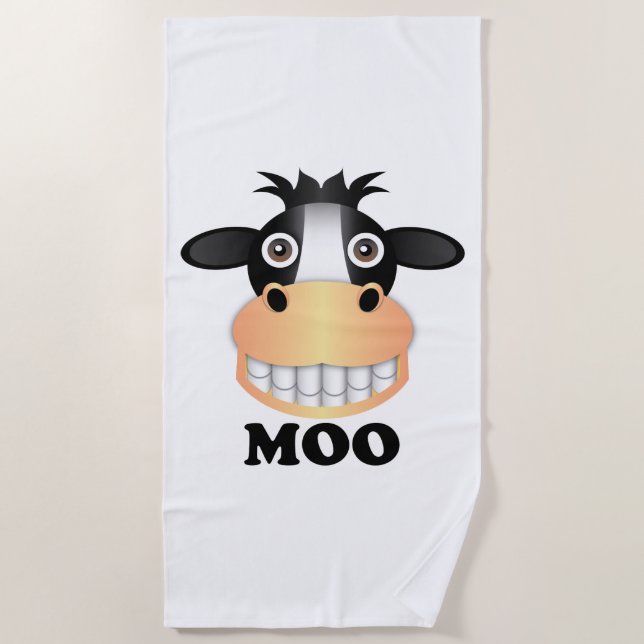 Serviette De Plage Moo - Beach Towel (Devant)