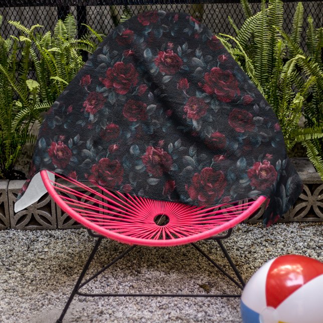 Serviette De Plage Moody Burgundy rose (Créateur téléchargé)