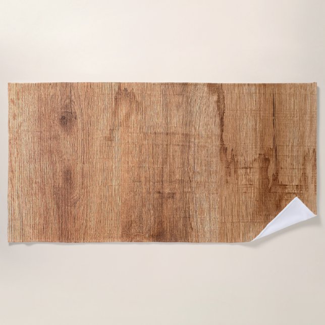 Serviette De Plage morceau de bois ancien (Devant)