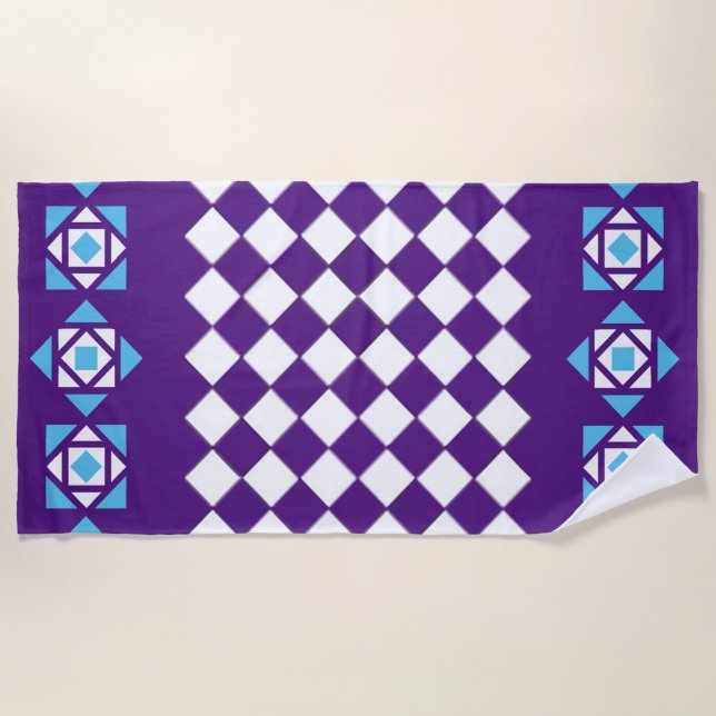 Serviette De Plage Mosaïque (Devant)