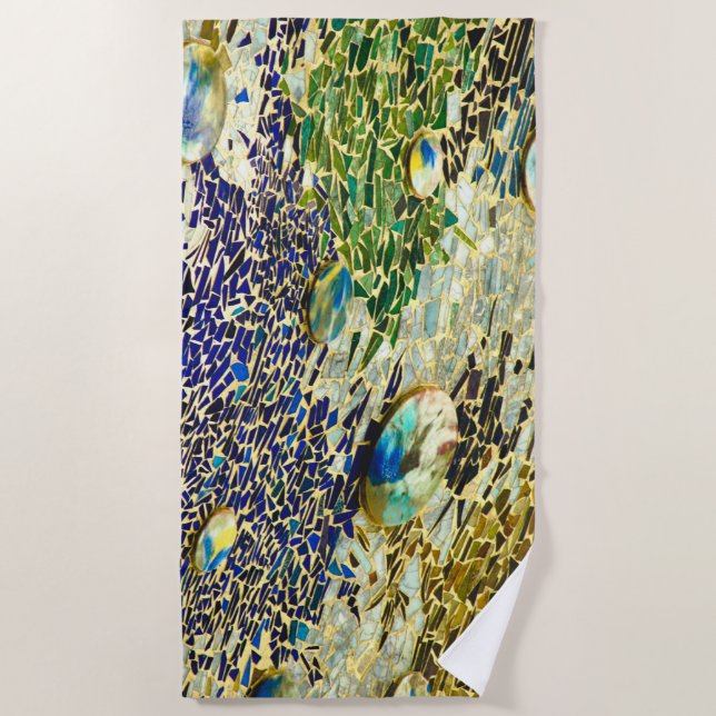 Serviette De Plage Mosaïque espagnole (Devant)