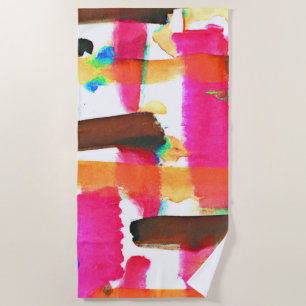 Serviette De Plage Motif Abstrait dynamique dans l'art