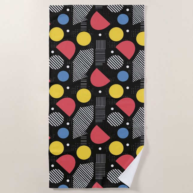 Serviette De Plage Motif Abstrait géométrique (Devant)