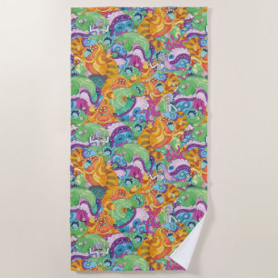 Serviette De Plage Motif Alien du parti Rick Apocalypse