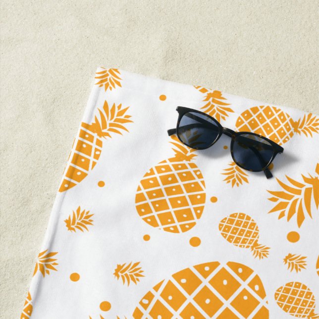 Serviette De Plage Motif ananas (En situation)