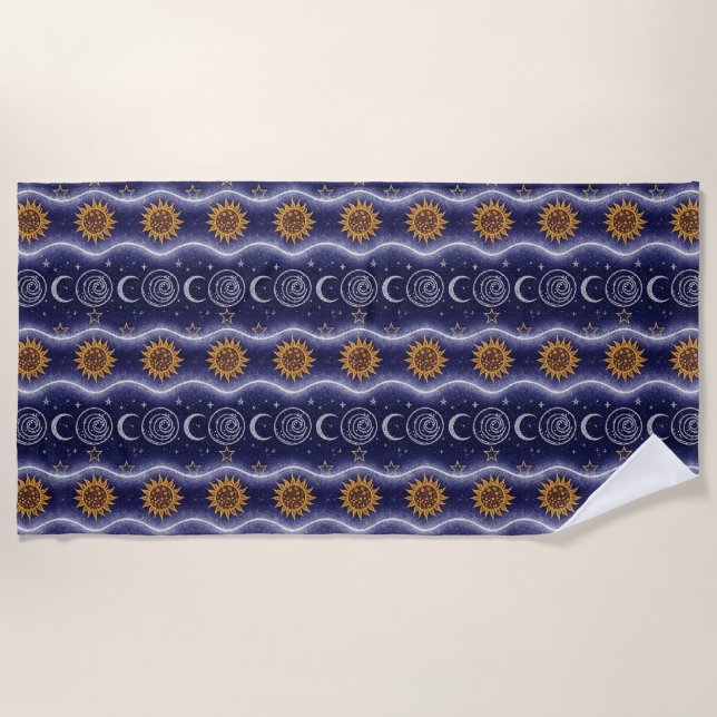 Serviette De Plage Motif céleste (Devant)