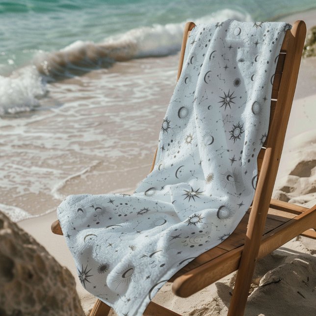 Serviette De Plage Motif céleste mystique sans couture (Créateur téléchargé)