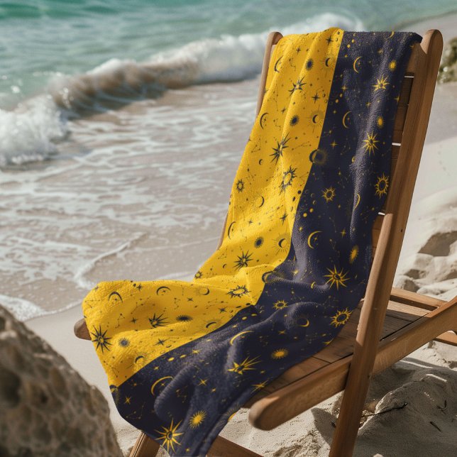 Serviette De Plage Motif Céleste Mystique sans couture (Créateur téléchargé)