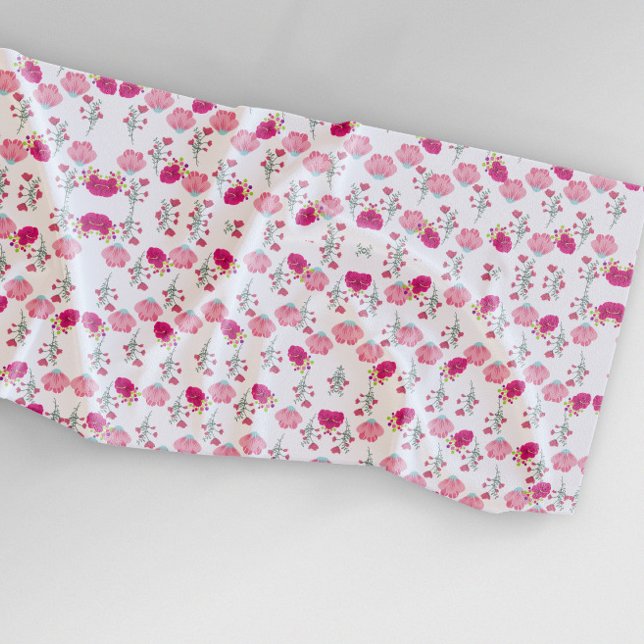 Serviette De Plage Motif Chic Fleurs Roses (Créateur téléchargé)