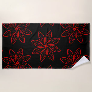 Serviette De Plage Motif criminel sur noir