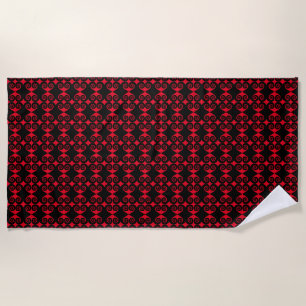 Serviette De Plage Motif de courbe diamant