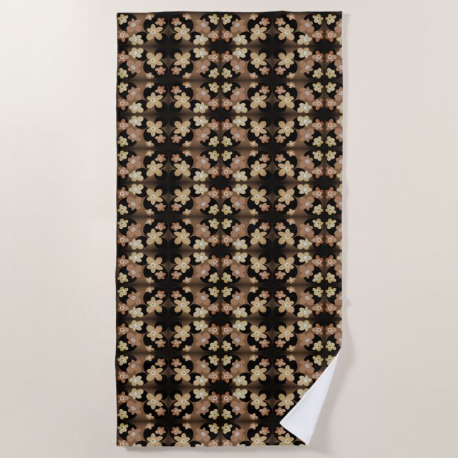 Serviette De Plage Motif de fleurs (Devant)