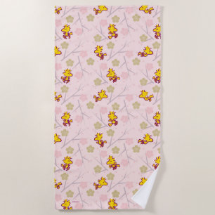 Serviette De Plage Motif de fleurs de cerisiers roses Woodstock