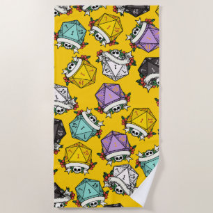 Serviette De Plage Motif de jeu de dés D20