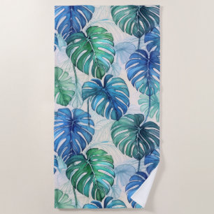 Serviette De Plage Motif de la monstère tropicale