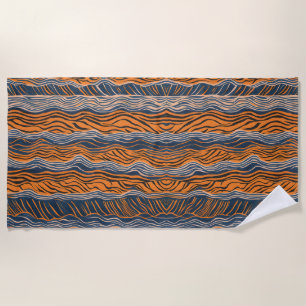 Serviette De Plage Motif de la peau d'animal des points de panthère