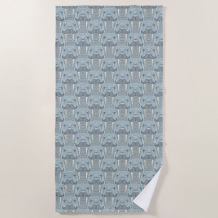Serviette De Plage Motif de moustache de morse