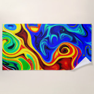 Serviette De Plage Motif de style vif