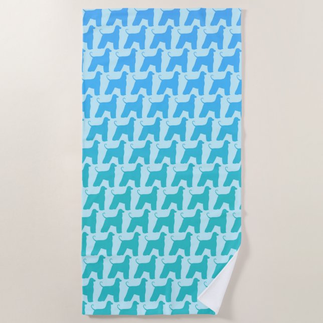 Serviette De Plage Motif des silhouettes afghanes (Devant)