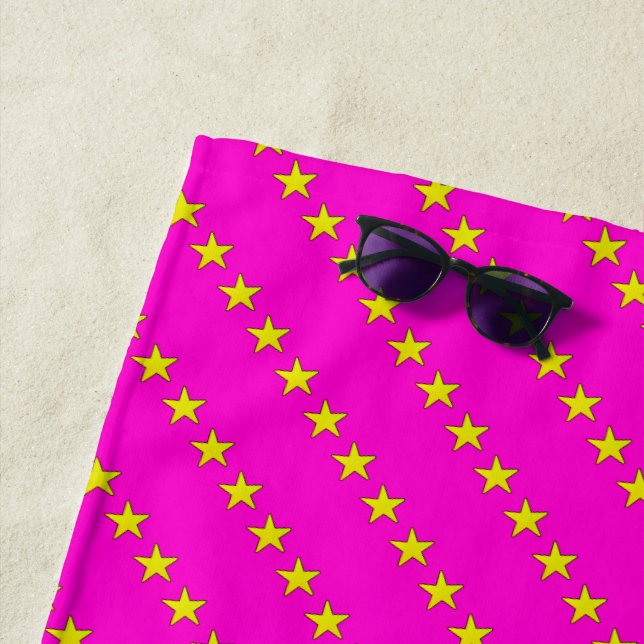 Serviette De Plage Motif d'étoiles (En situation)