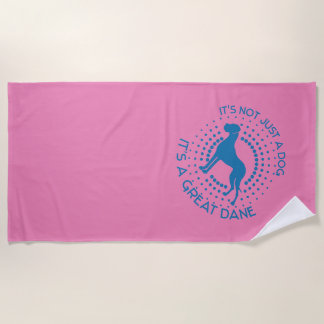 Serviette De Plage Motif Dogue Allemand
