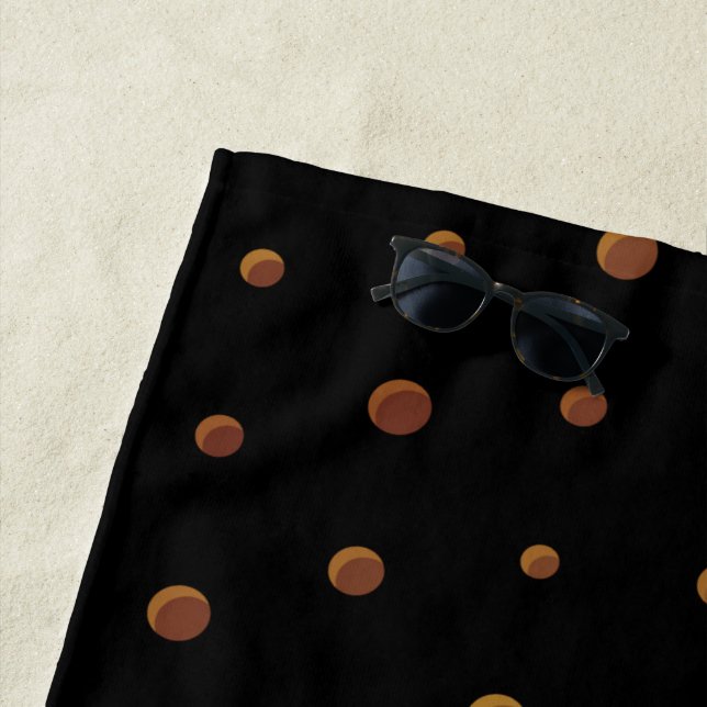 Serviette De Plage Motif d'or 6 (En situation)
