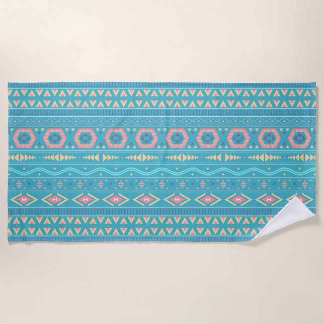 Serviette De Plage Motif ethnique (Devant)