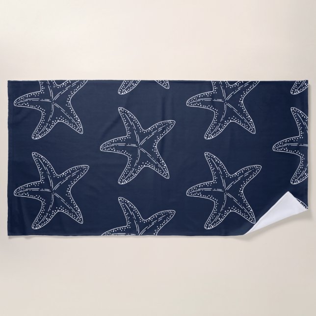 Serviette De Plage Motif étoile de mer (Devant)