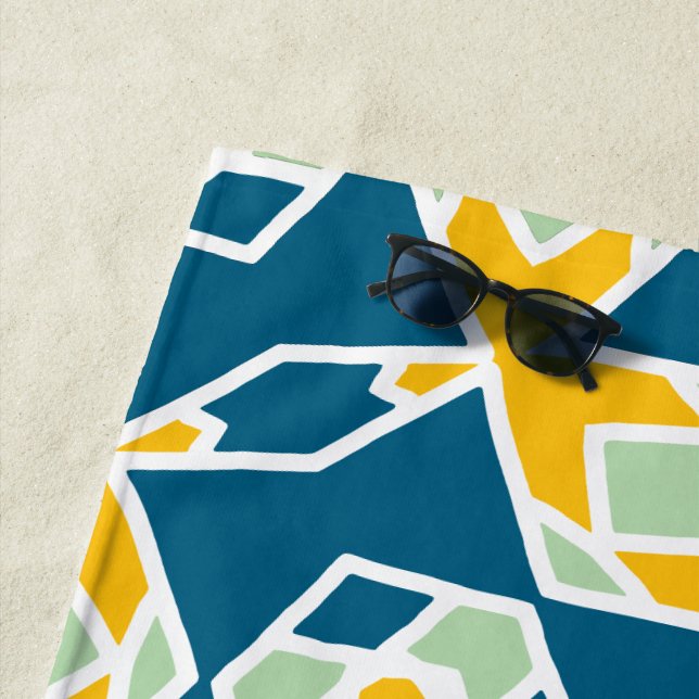 Serviette De Plage Motif Geo 8 (En situation)