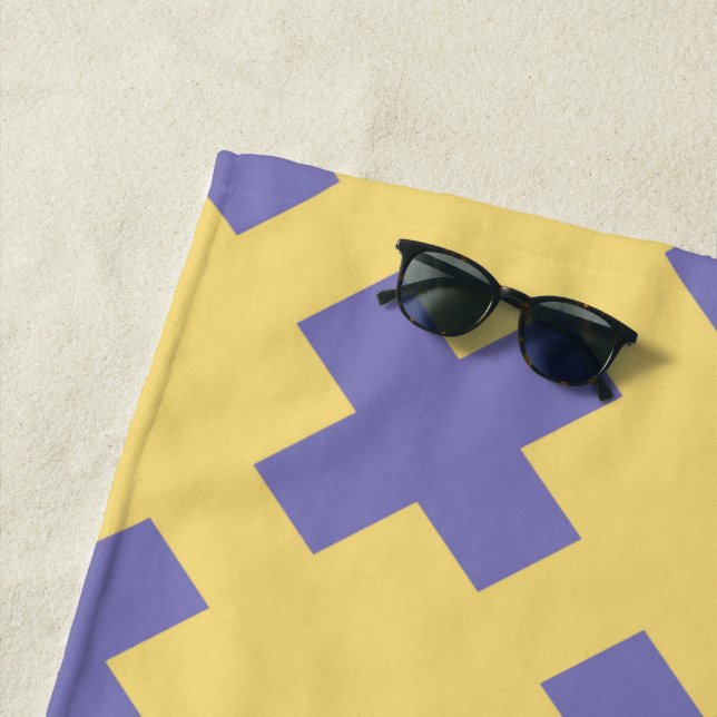 Serviette De Plage Motif géométrique 18 (En situation)