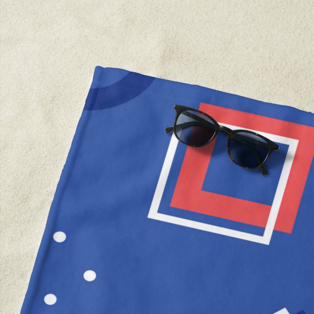Serviette De Plage Motif géométrique 3 (En situation)
