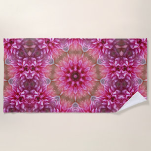 Serviette De Plage Motif géométrique à fleurs rose Mandala-67545
