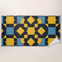 Motif Géométrique Abstrait avec des Couleurs Vives